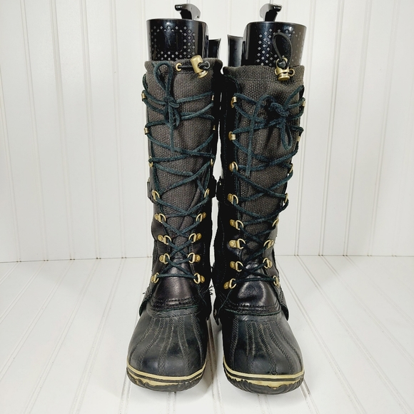 Sorel Conquest Carly Waterproof Leather Snow Boots - Picture 3 of 12